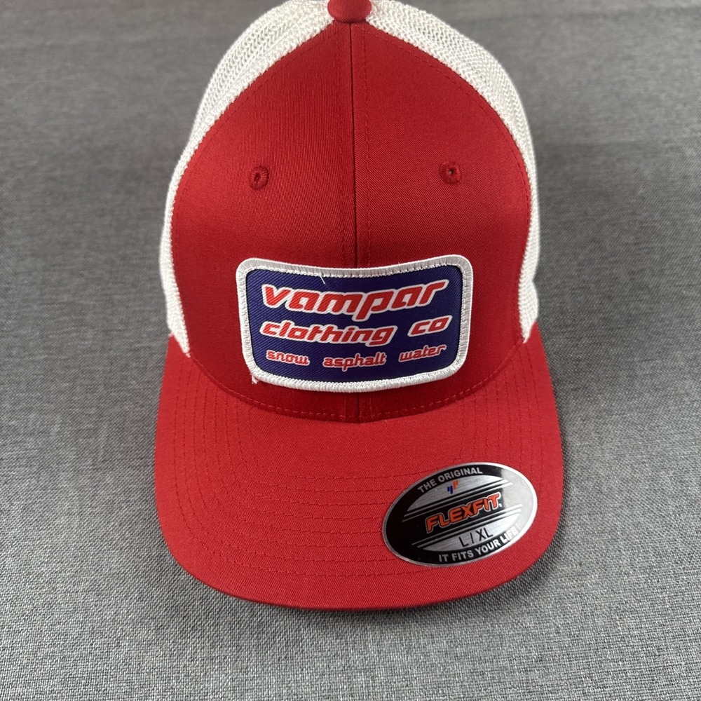 Vampar Clothing Co S.A.W FlexFit Trucker Hats‎ Snow Asphalt Water